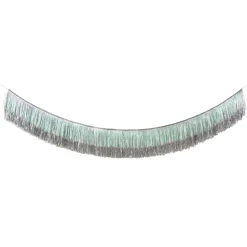 Silver Iridescent Tinsel Fringe Garland><noscript><img width=