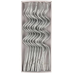 Silver Swirly Candles (x 20)>Meri Meri New