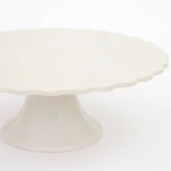 Small Cream Reusable Bamboo Cake Stand><noscript><img width=