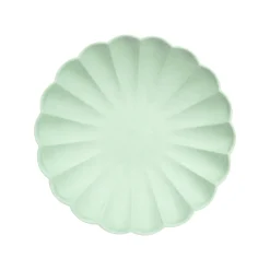 Small Mint Sorbet Compostable Plates (x 8)>Meri Meri Clearance