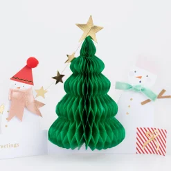 Snowman Family Concertina Christmas Card><noscript><img width=