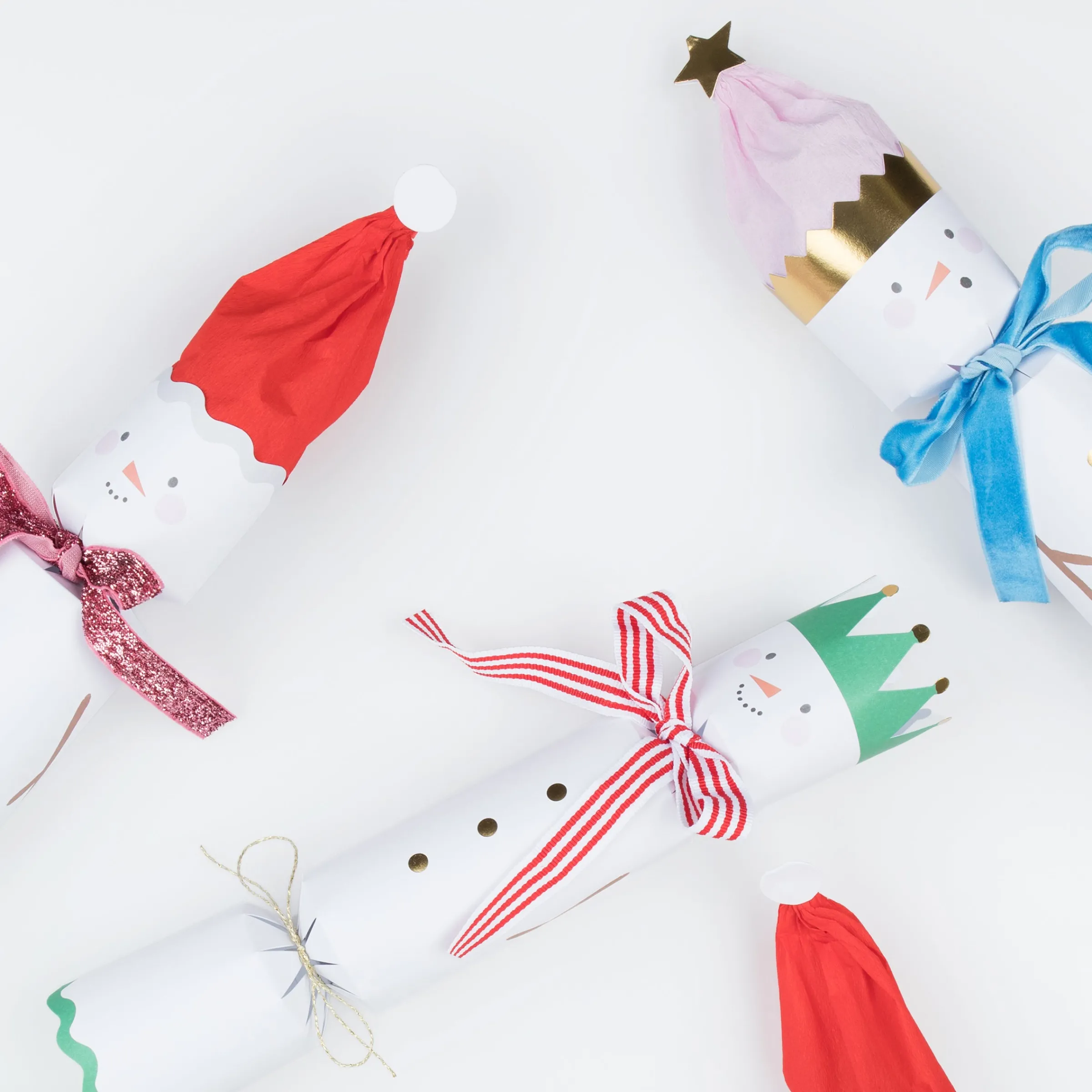 Snowmen Crackers (x 6)>Meri Meri Discount