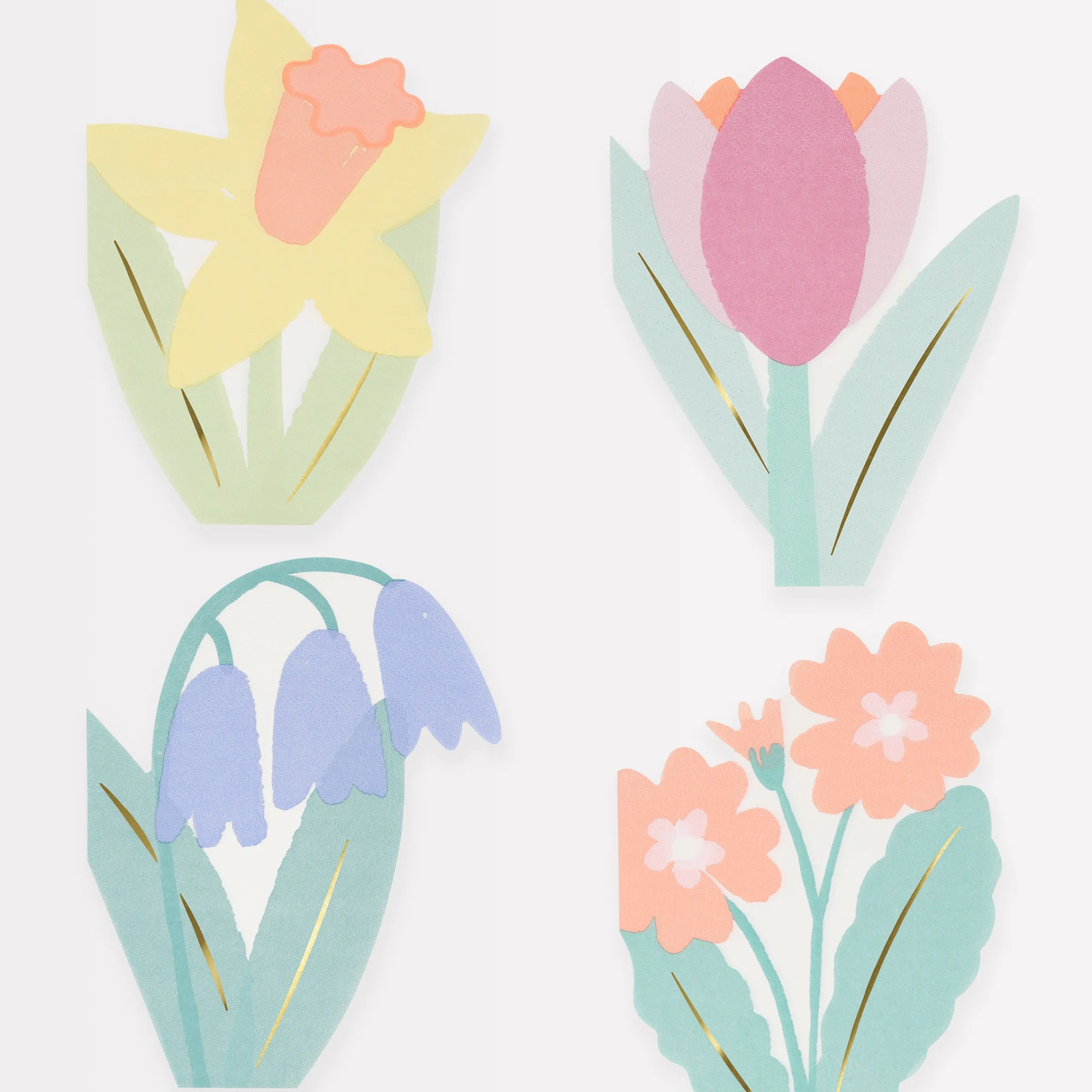 Spring Flower Napkins (x 16)>Meri Meri Best