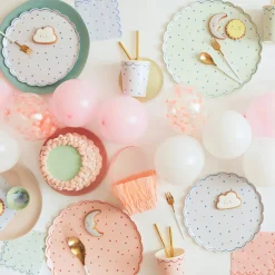Star Pattern Dinner Plates (x 8)>Meri Meri Clearance