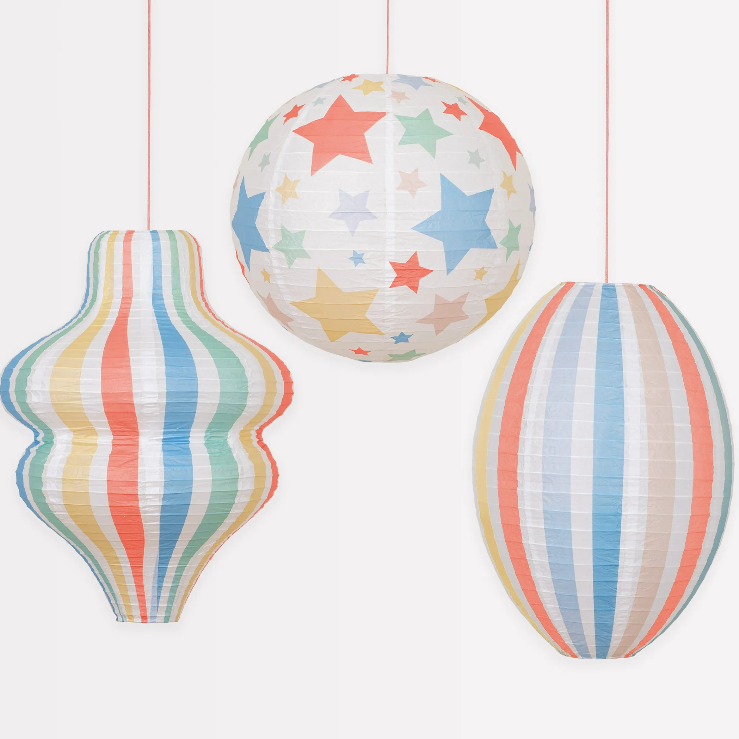 Stars & Stripes Lanterns (x 3)>Meri Meri Best