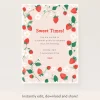 Strawberries Download & Print Invitation>Meri Meri Hot