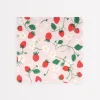 Strawberry Pattern Large Napkins (x 16)>Meri Meri Fashion