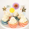 Stripe Party Cupcake Kit (x 24 toppers)>Meri Meri New