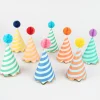 Stripe Party Hats (x 8)>Meri Meri Fashion