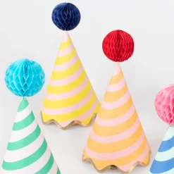 Stripe Party Hats (x 8)><noscript><img width=