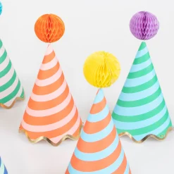 Stripe Party Hats (x 8)><noscript><img width=