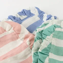 Stripe Ruffle Fabric Napkins (x 4)><noscript><img width=