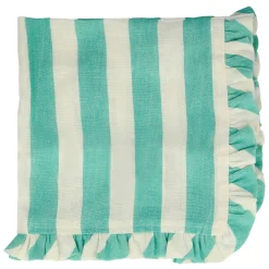 Stripe Ruffle Fabric Napkins (x 4)><noscript><img width=