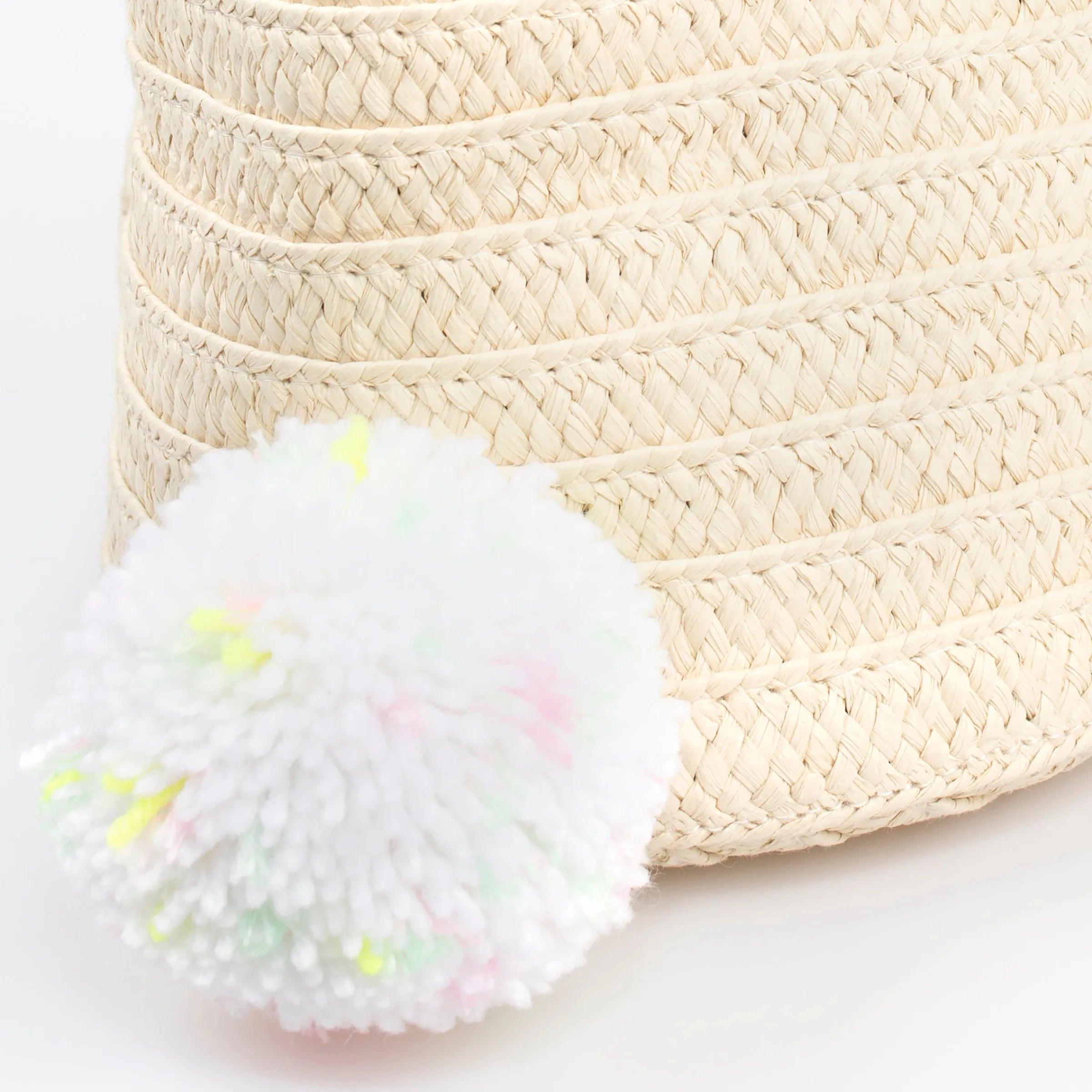 Stripy Ear Bunny Basket Bag>Meri Meri Clearance