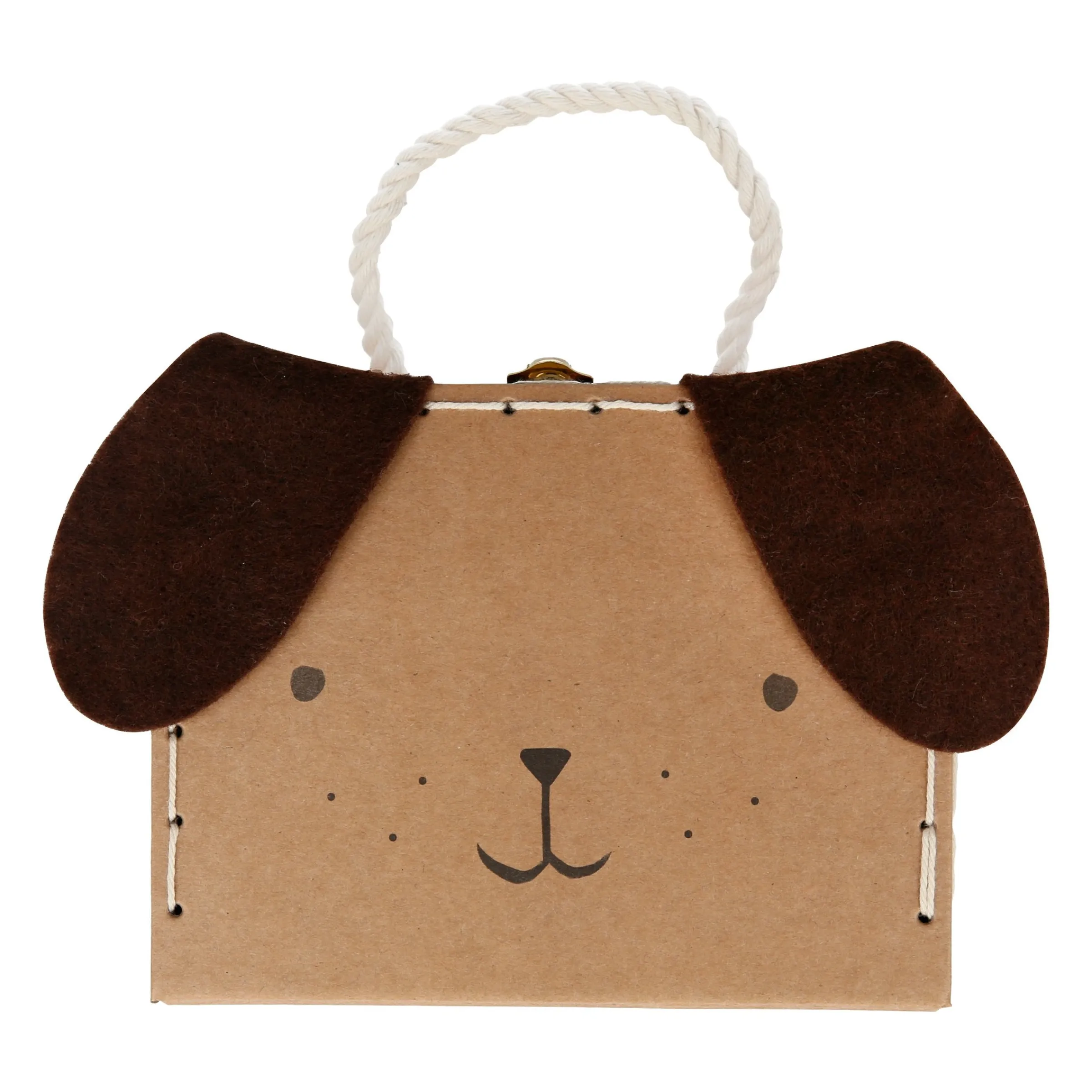 Stripy Puppy Mini Suitcase Doll>Meri Meri Online