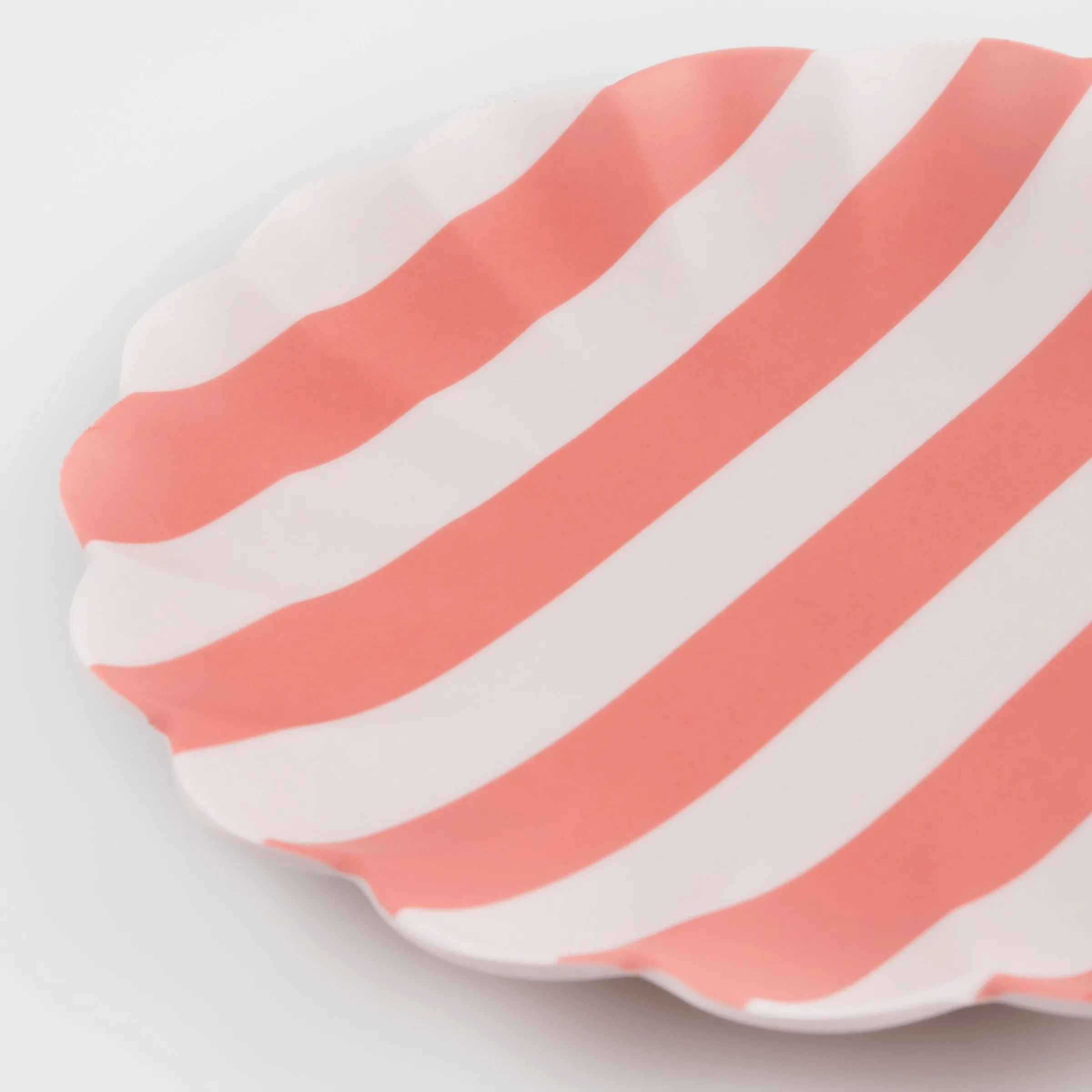 Stripy Reusable Bamboo Large Plates (x 6)>Meri Meri Hot