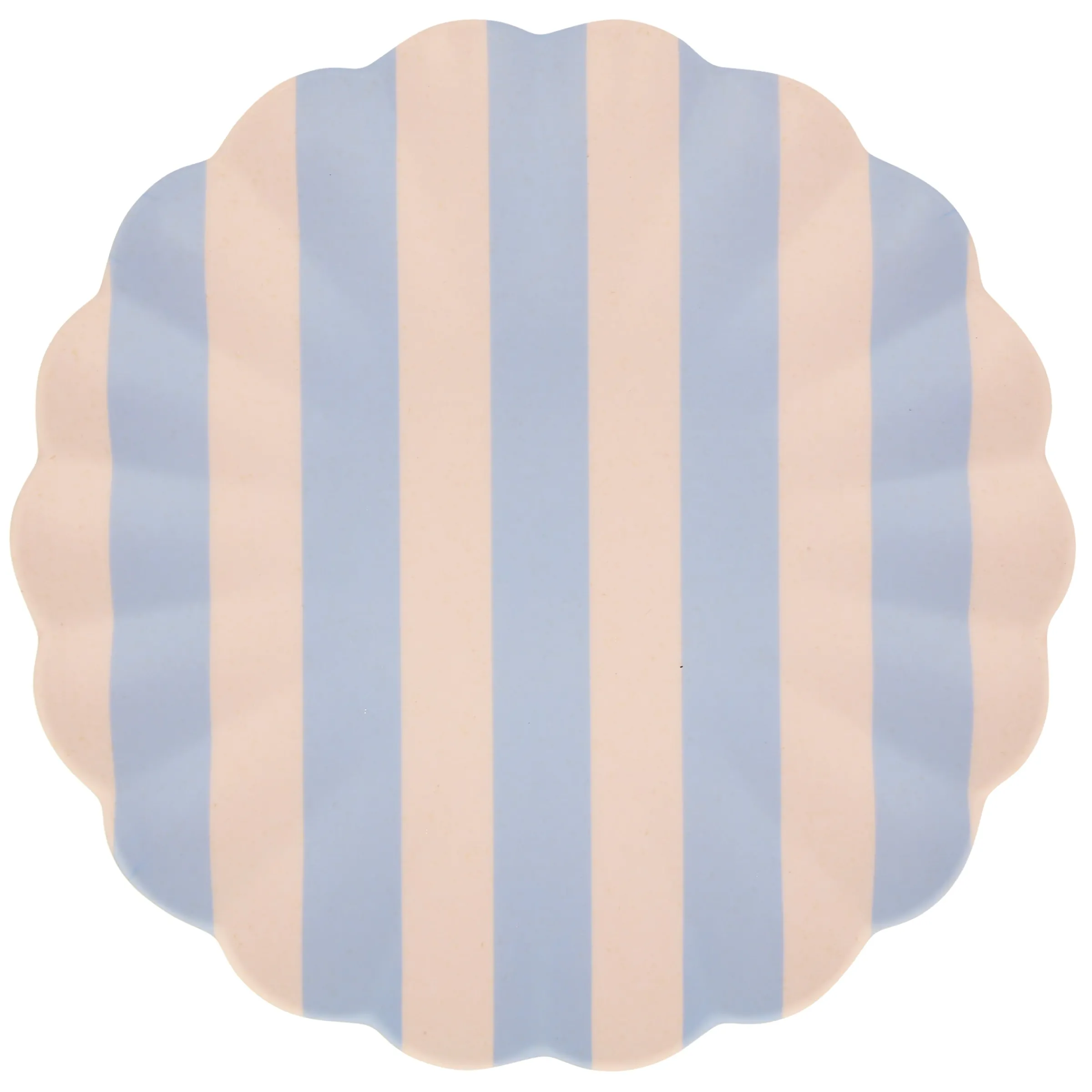 Stripy Reusable Bamboo Large Plates (x 6)>Meri Meri Hot