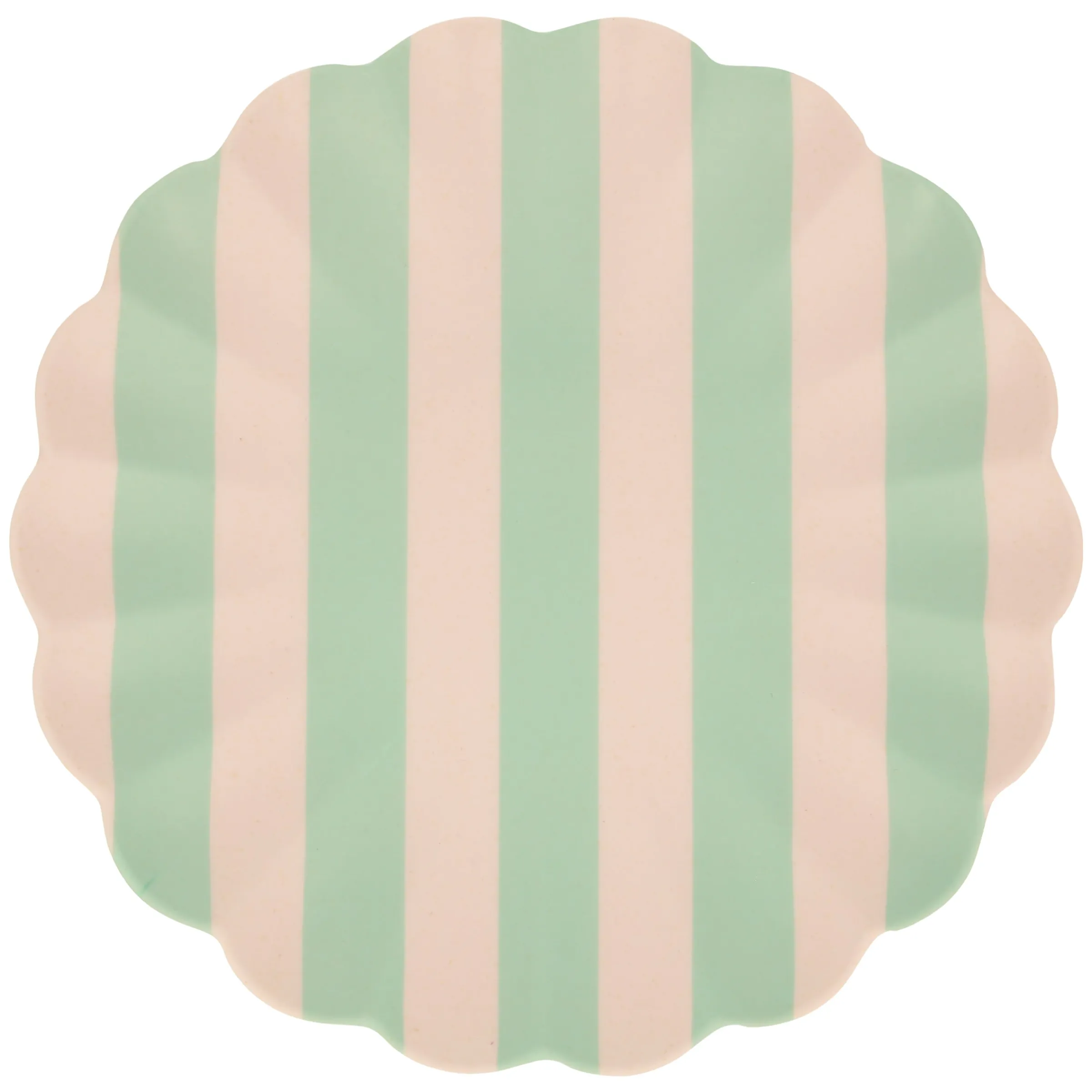 Stripy Reusable Bamboo Large Plates (x 6)>Meri Meri Hot