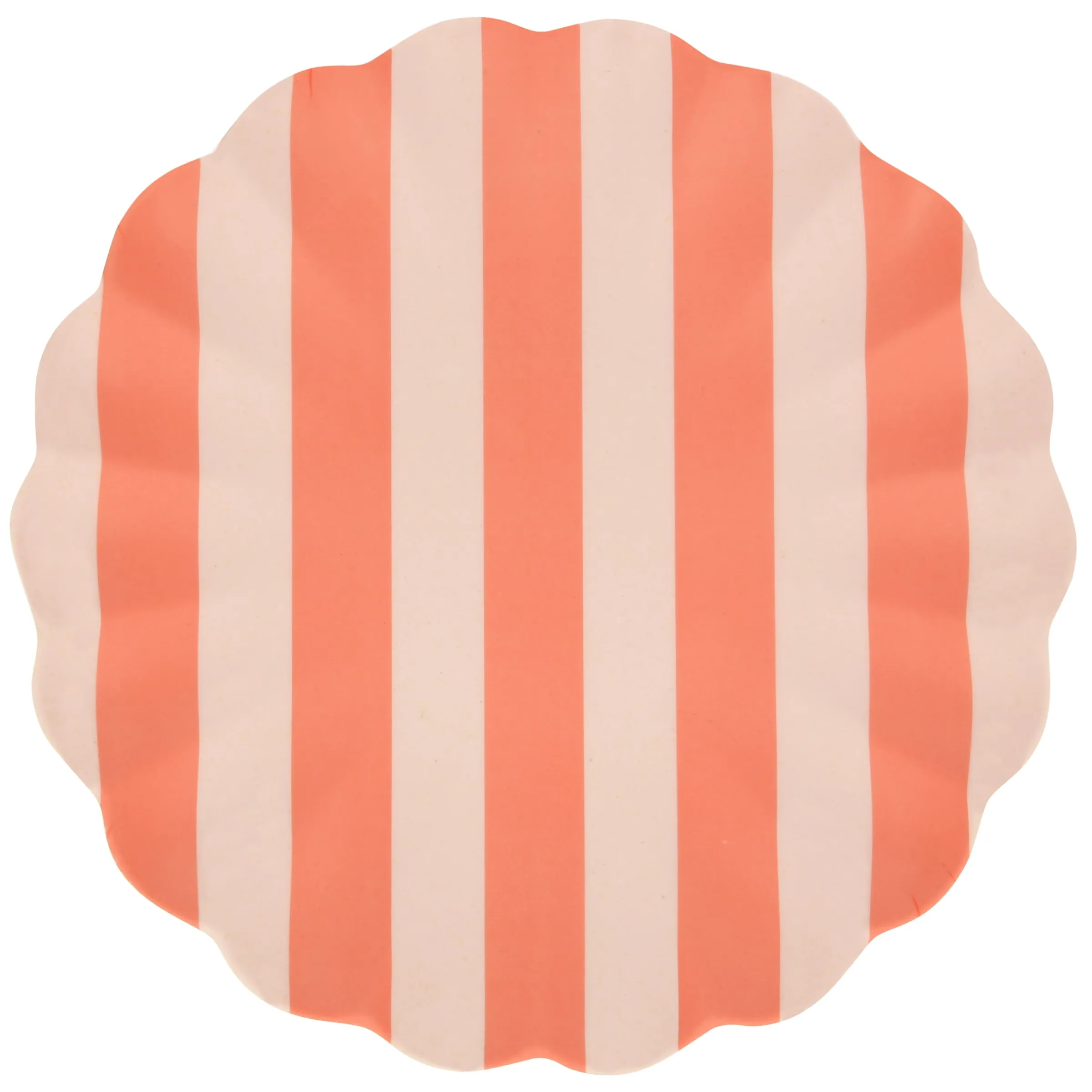 Stripy Reusable Bamboo Large Plates (x 6)>Meri Meri Hot