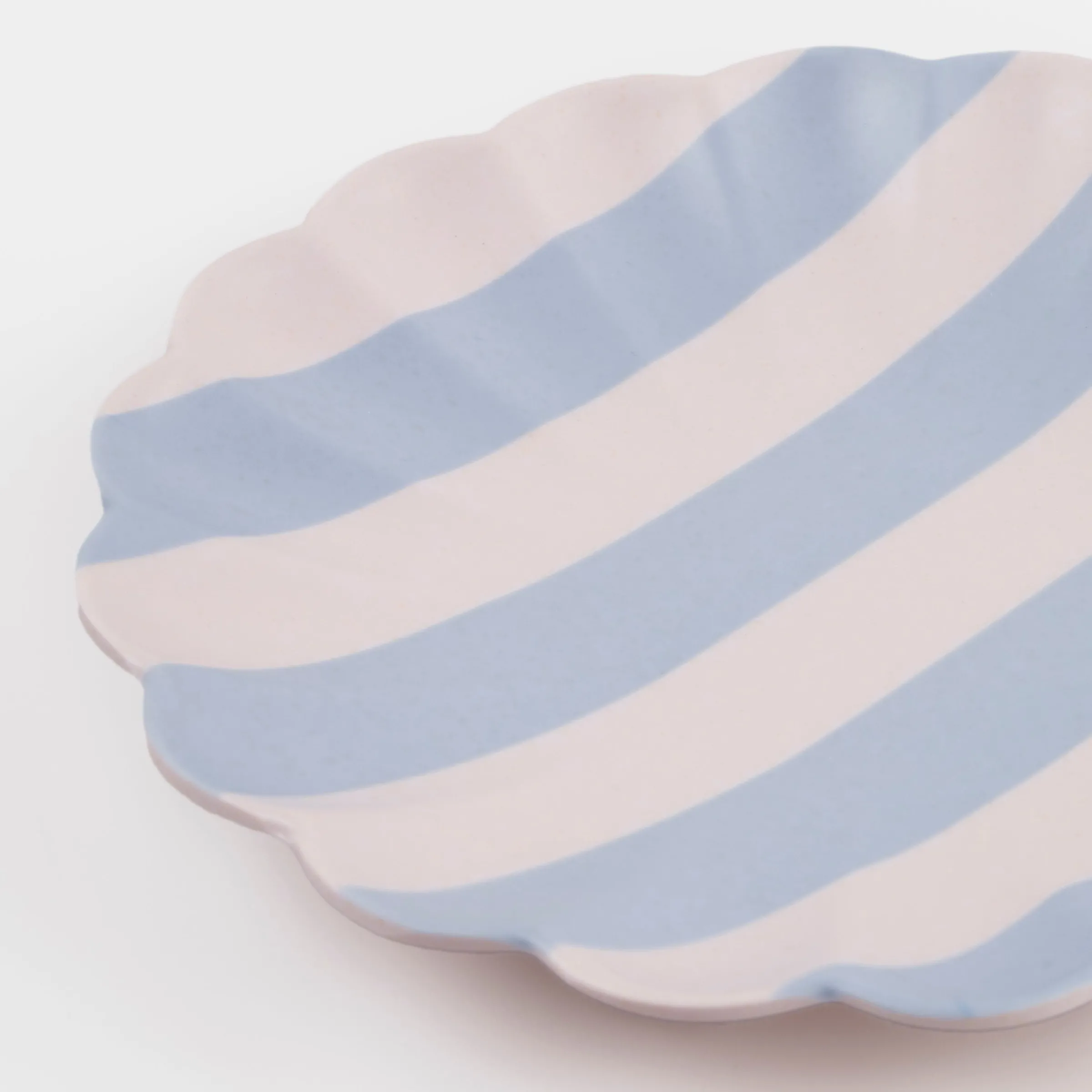 Stripy Reusable Bamboo Small Plates (x 6)>Meri Meri Best
