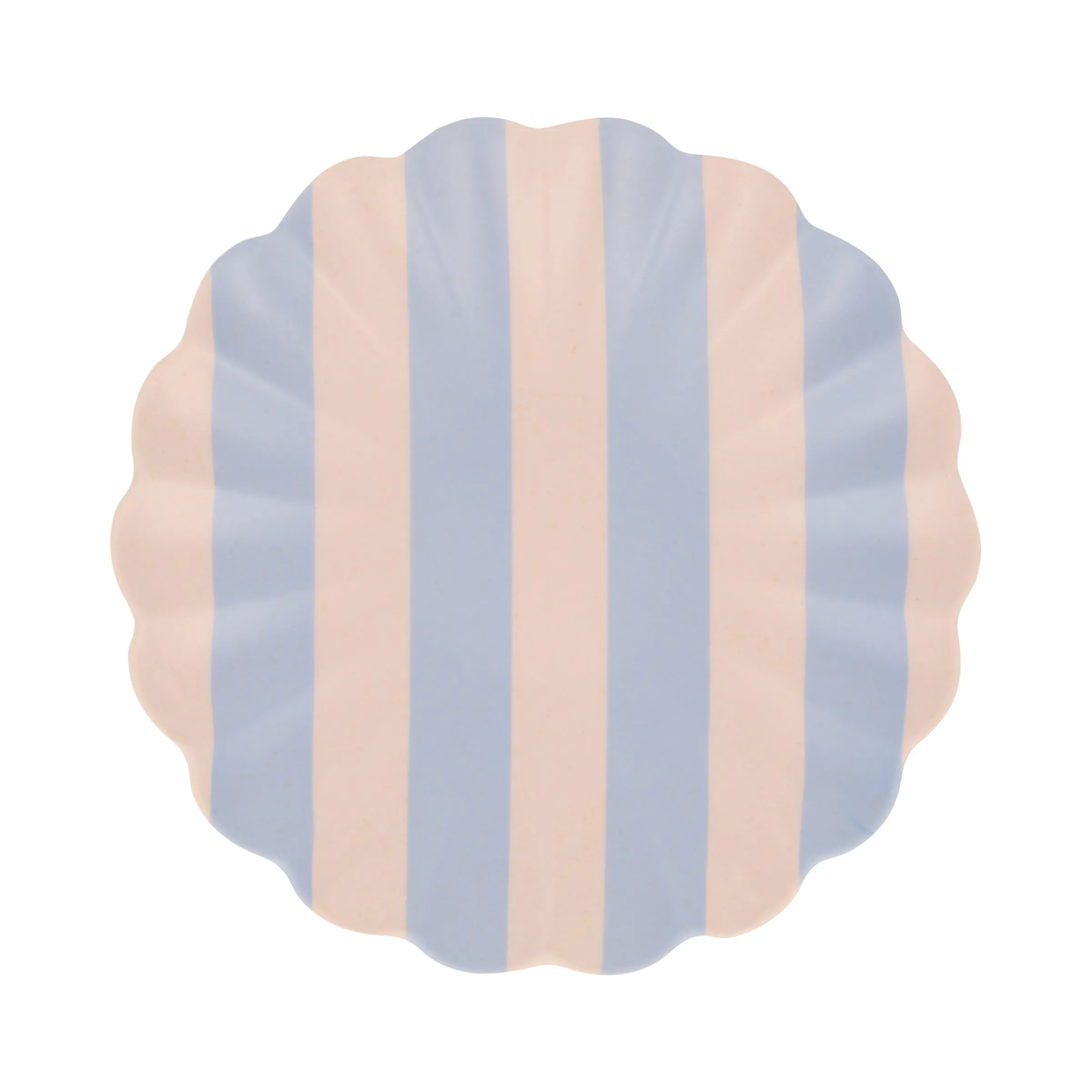 Stripy Reusable Bamboo Small Plates (x 6)>Meri Meri Best