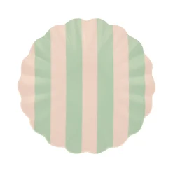 Stripy Reusable Bamboo Small Plates (x 6)><noscript><img width=