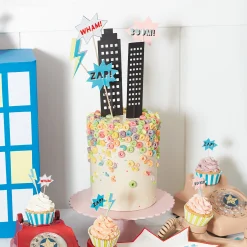 Superhero Cupcake Kit (x 24 toppers)><noscript><img width=