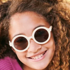 Sweet Cream Round Sunglasses><noscript><img data-lazyloaded=