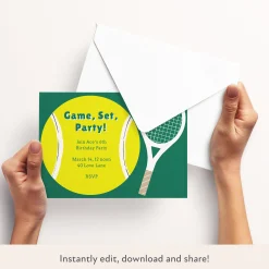 Tennis Download & Print Invitation><noscript><img width=