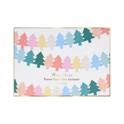 Tissue Paper Christmas Tree Garland Set><noscript><img width=