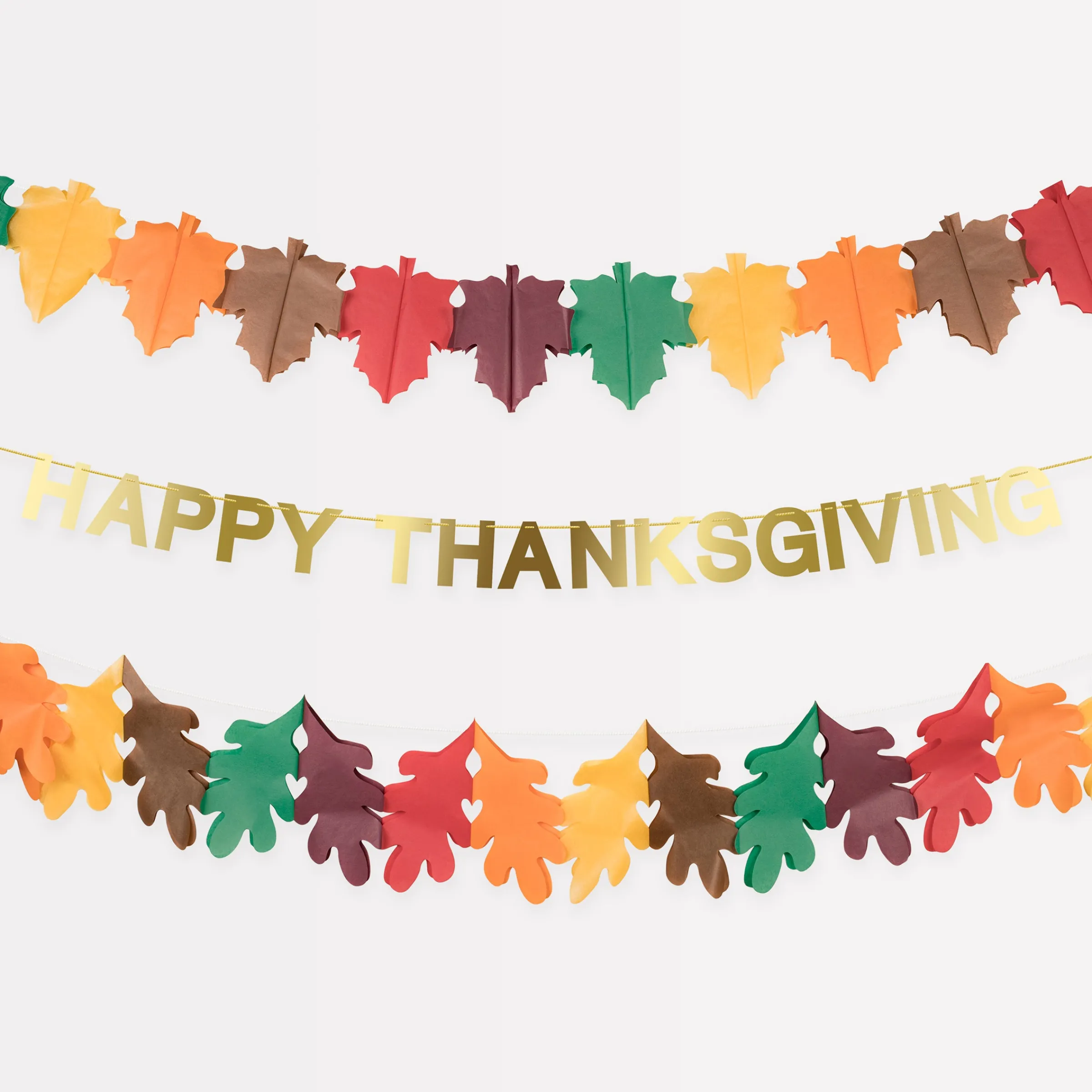 Tissue Paper Thanksgiving Garland Set>Meri Meri Online