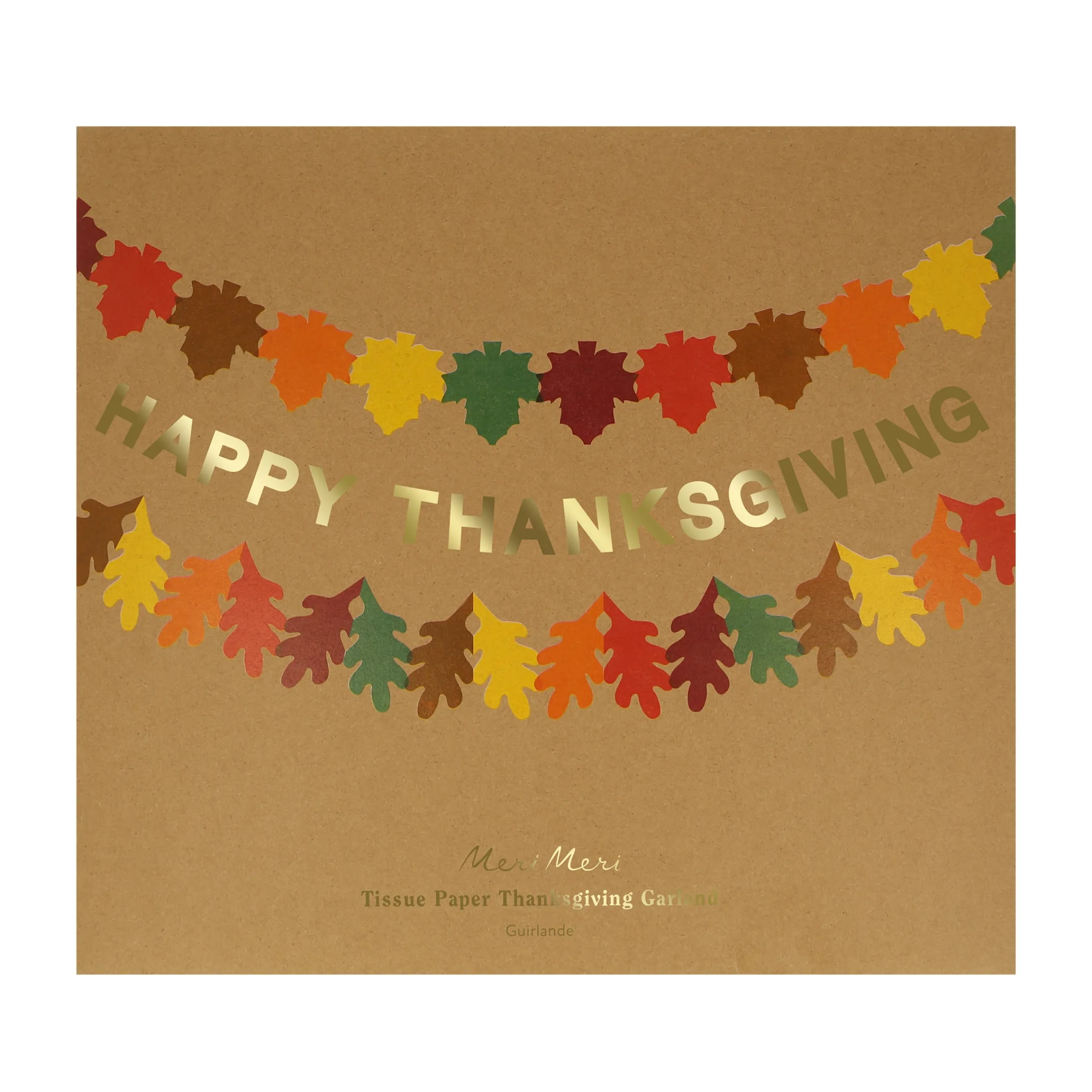 Tissue Paper Thanksgiving Garland Set>Meri Meri Online