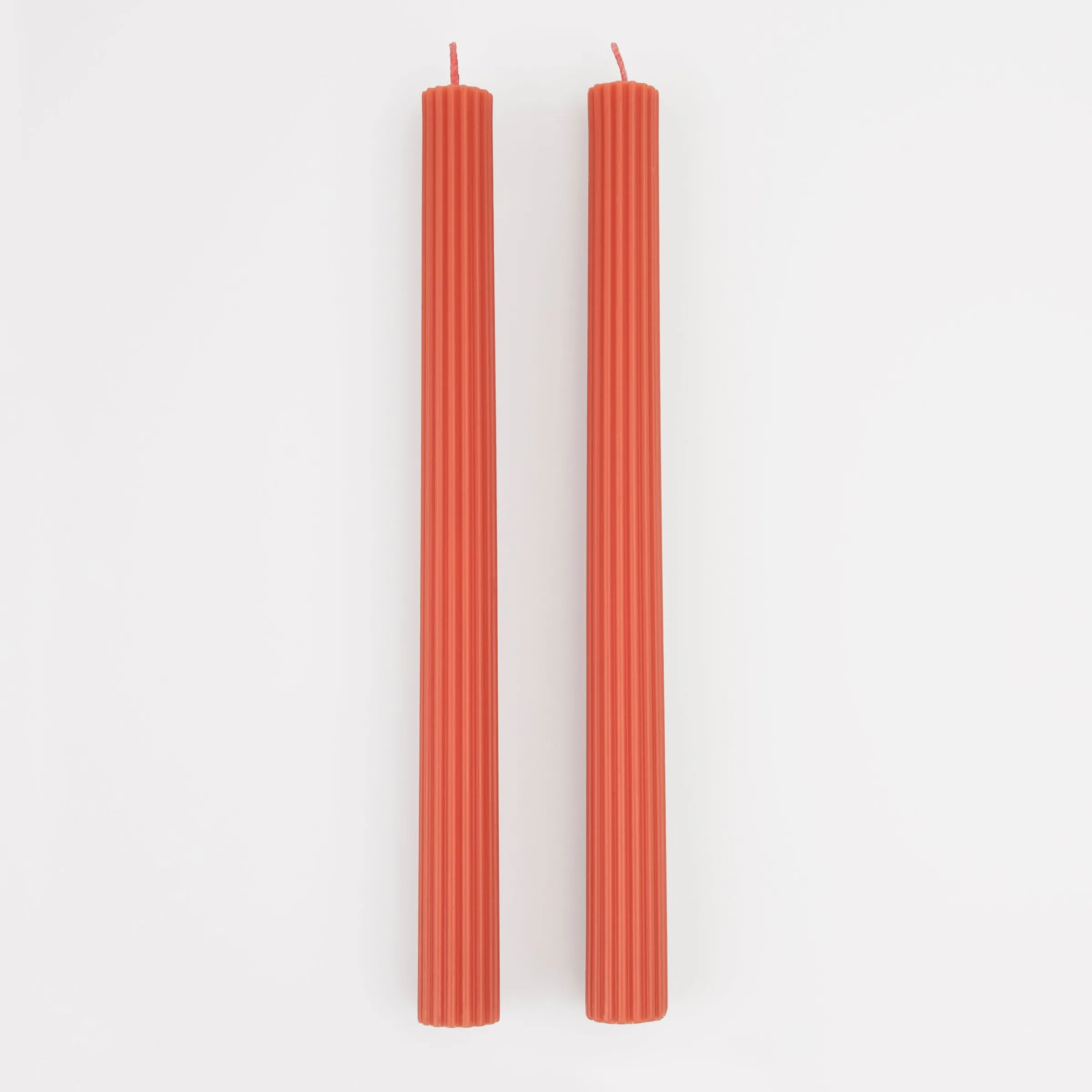 Tomato Red Table Candles (x 2)>Meri Meri Clearance