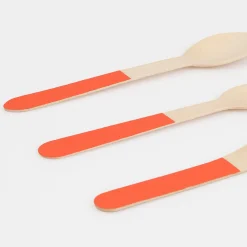Tomato Red Wooden Cutlery Set (x 24)><noscript><img width=