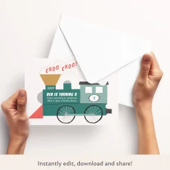 Train Download & Print Invitation><noscript><img width=