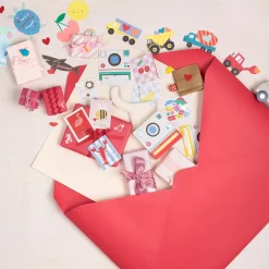 Truck Kids Valentine's Cards & Stickers Set (x 24)>Meri Meri Hot