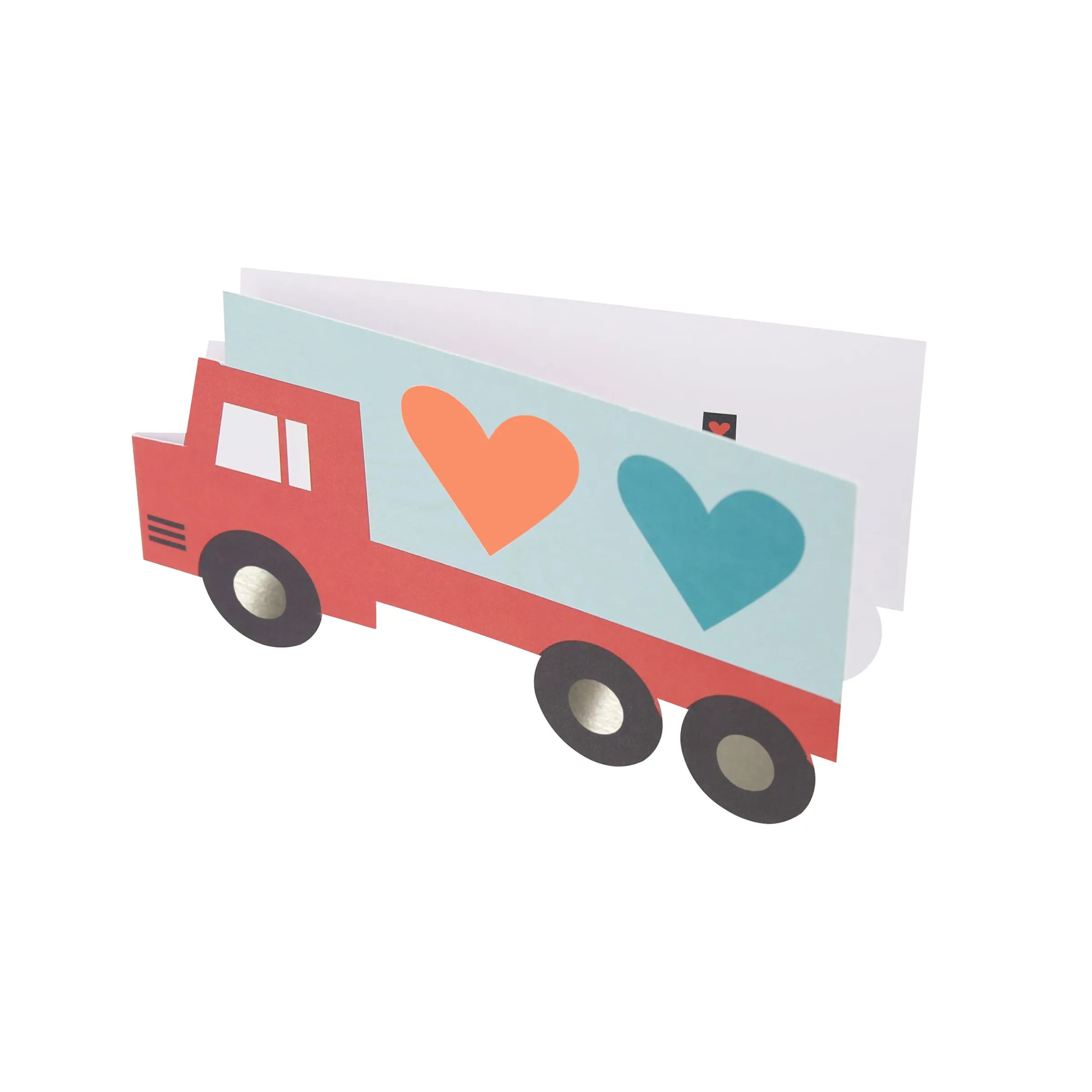 Truck Kids Valentine's Cards & Stickers Set (x 24)>Meri Meri Hot