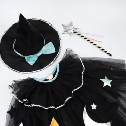 Tulle Appliqué Witch Cape, Hat & Wand>Meri Meri Online