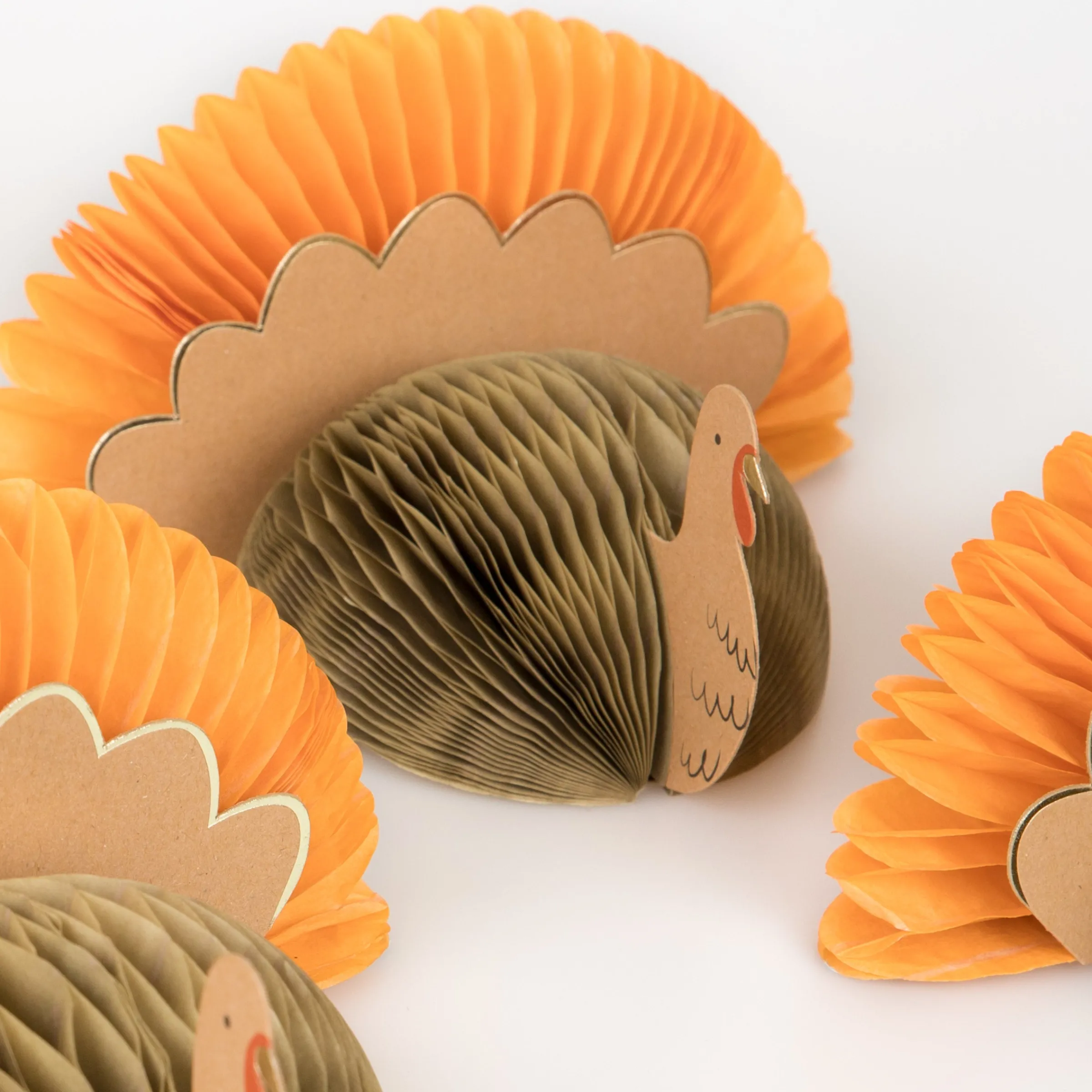 Turkey Place Cards (x 8)>Meri Meri Hot