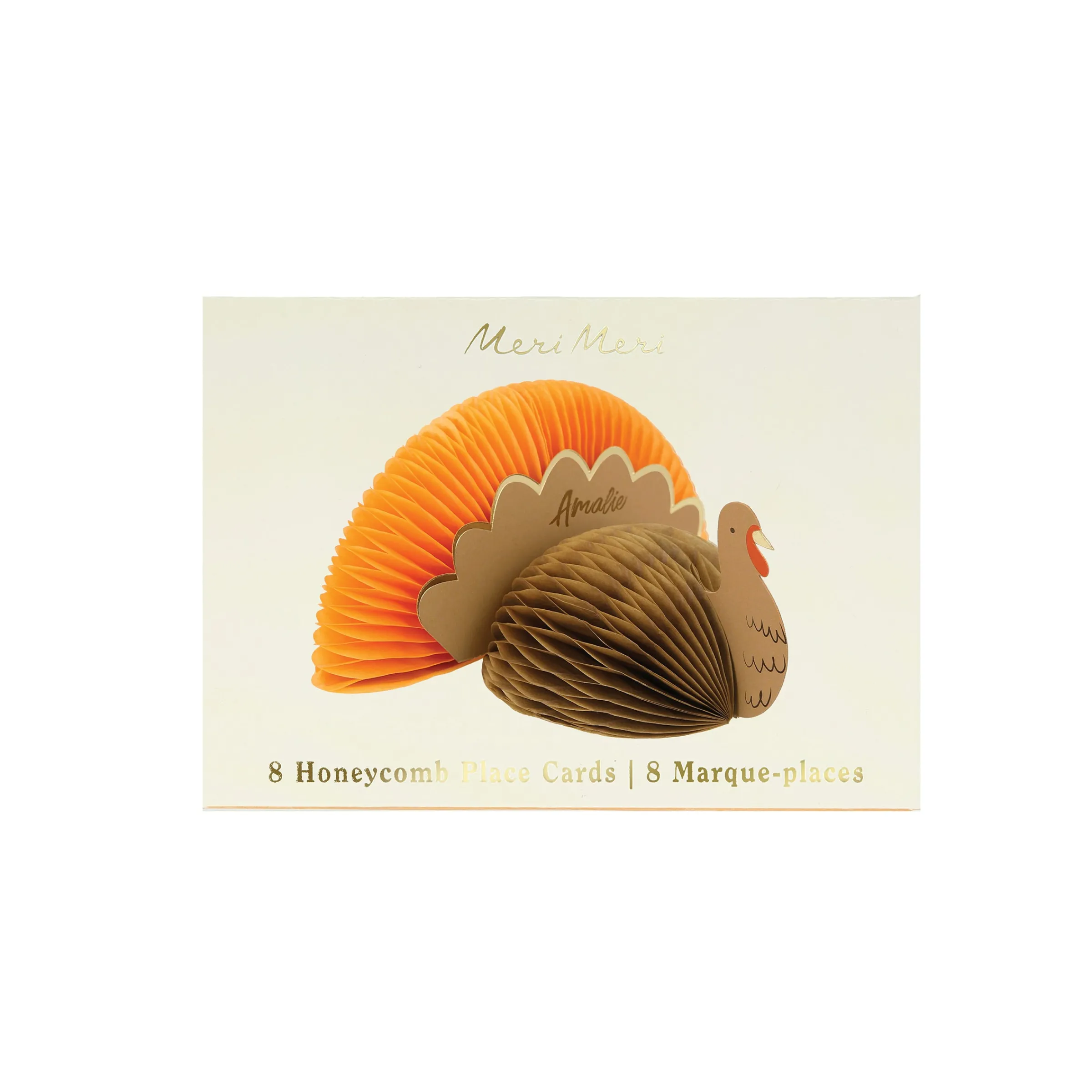 Turkey Place Cards (x 8)>Meri Meri Hot