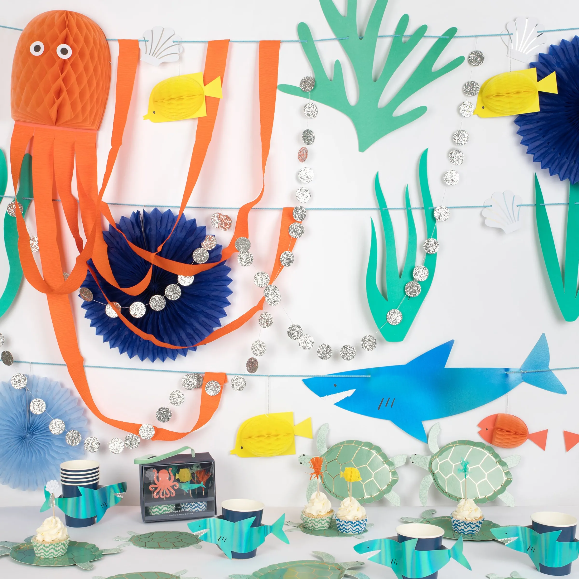 Under The Sea Turtle Set>Meri Meri New
