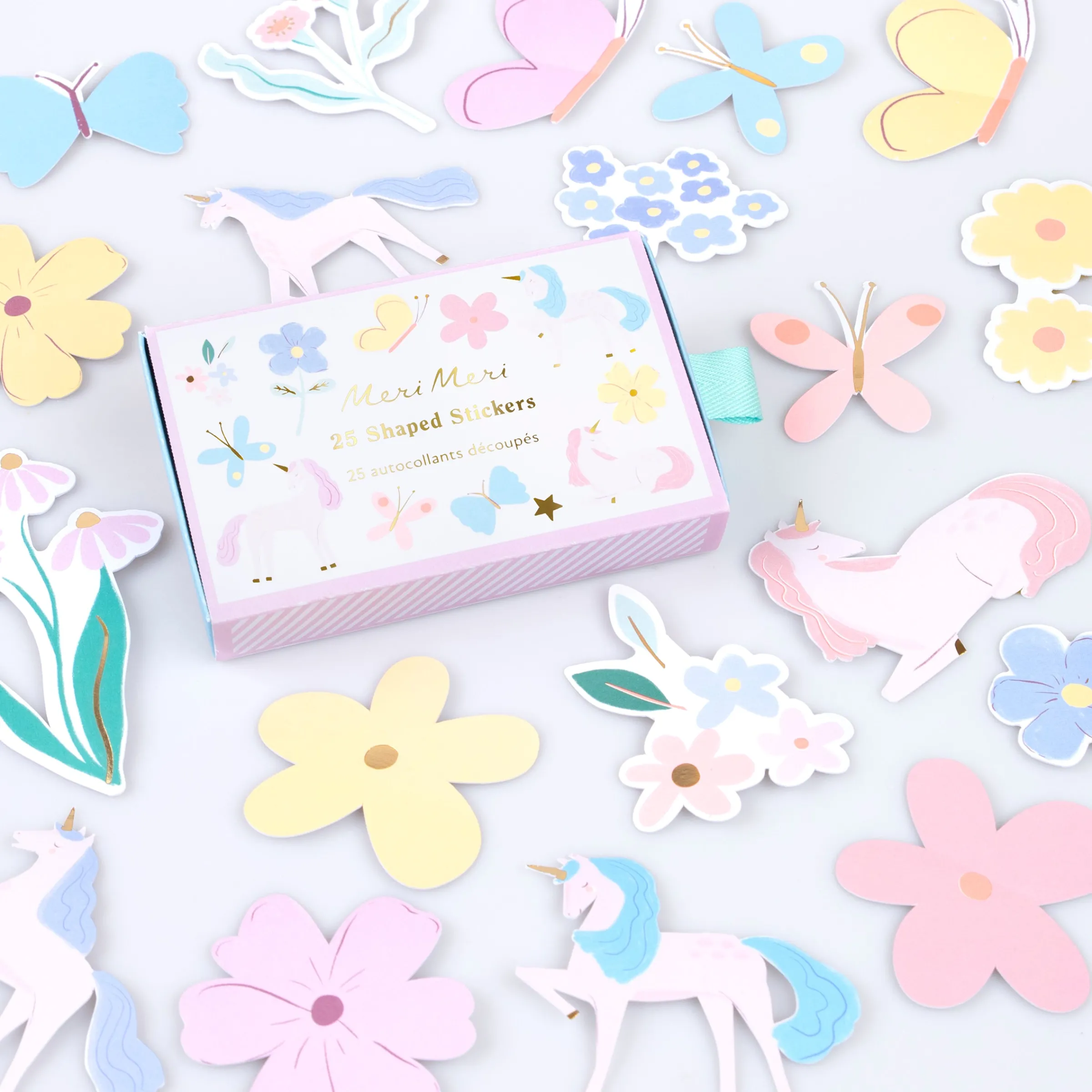 Unicorn Shaped Stickers (x 25)>Meri Meri Sale