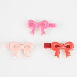 Valentine's Bow Hair Clips (x 6)><noscript><img width=