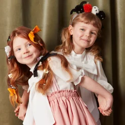 Velvet Bow Hair Clips (x 4)>Meri Meri Clearance