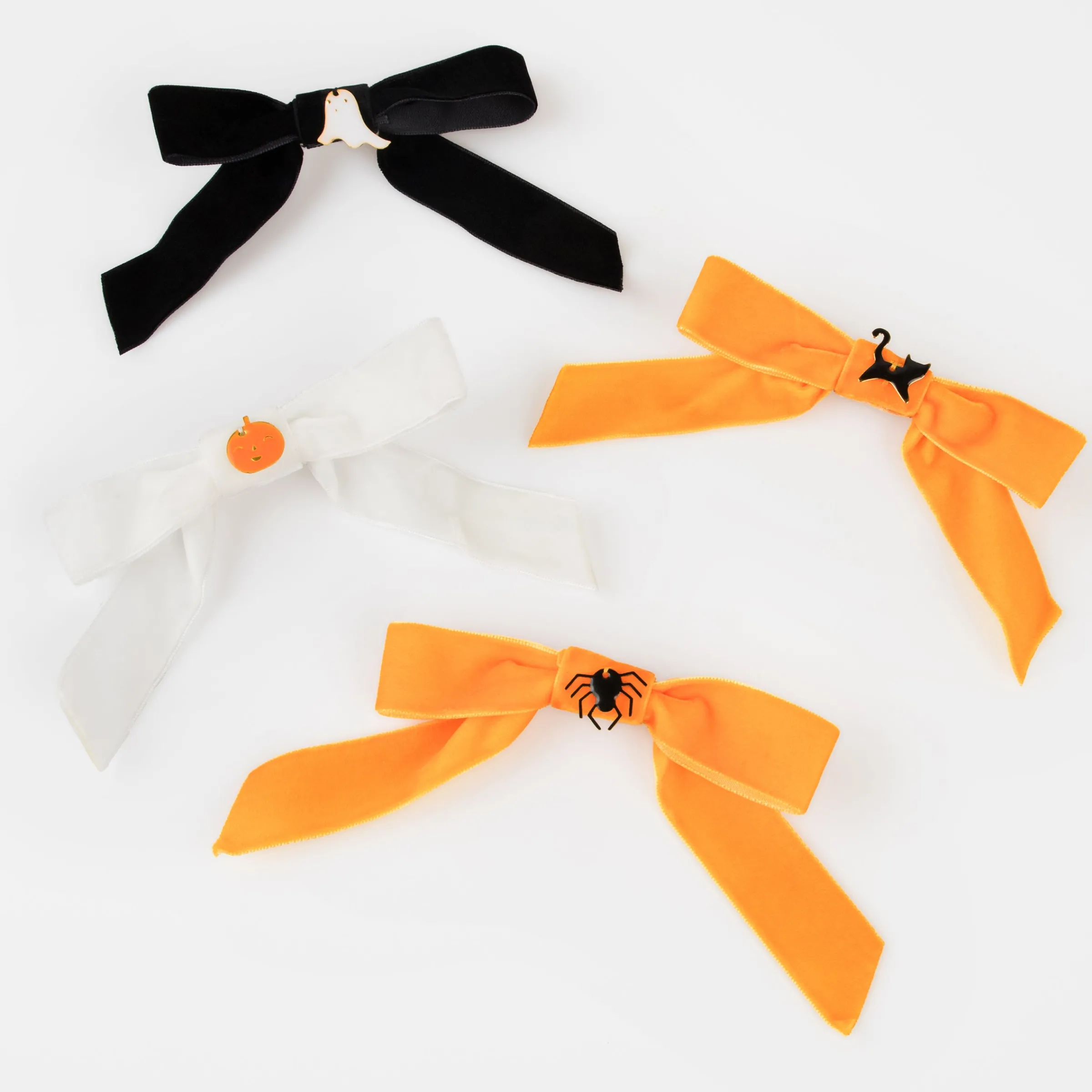 Velvet Bow Hair Clips (x 4)>Meri Meri Clearance