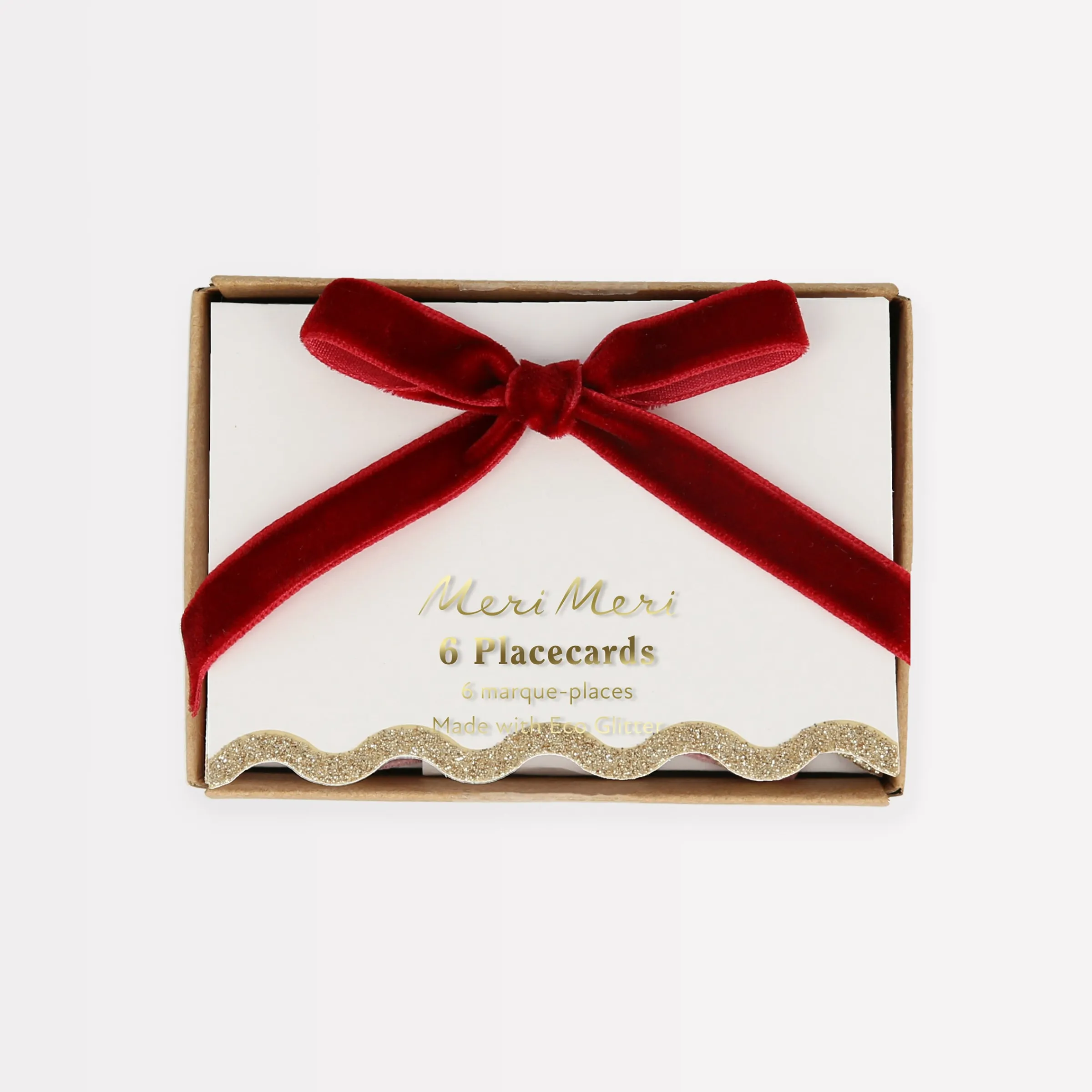 Velvet Bow Place Cards (x 6)>Meri Meri Outlet