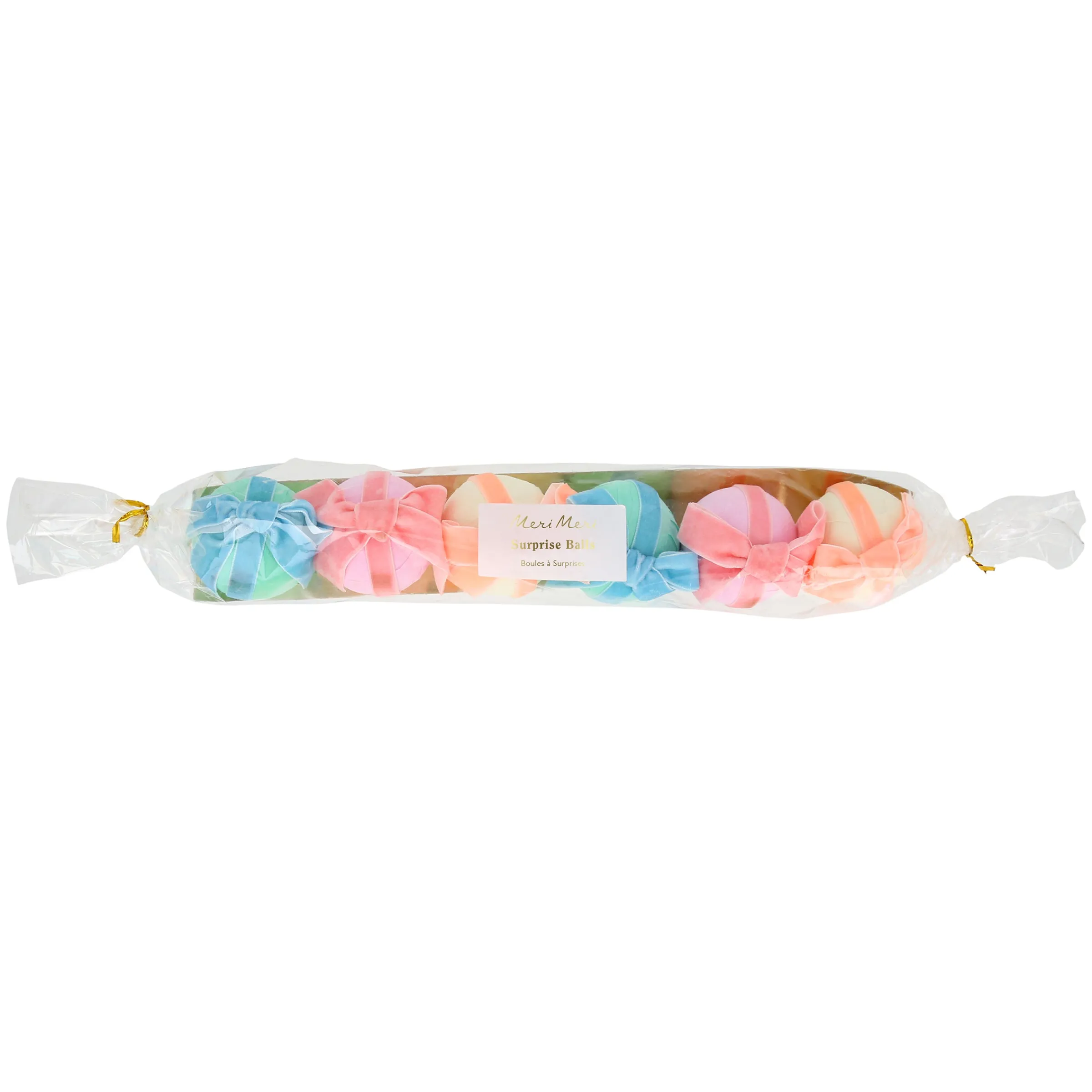 Velvet Bow Surprise Balls (x 6)>Meri Meri New