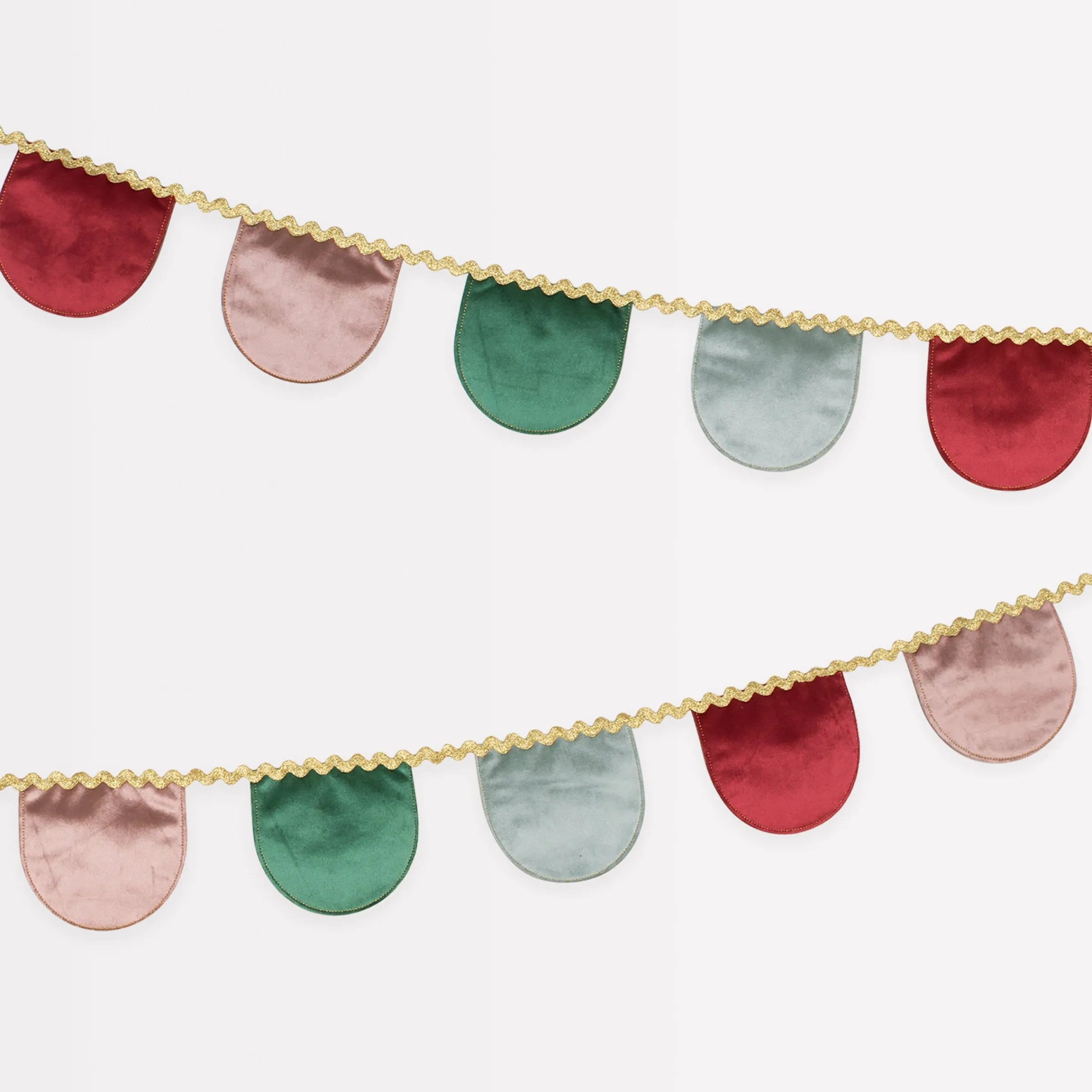 Velvet Scallop Garland>Meri Meri Clearance