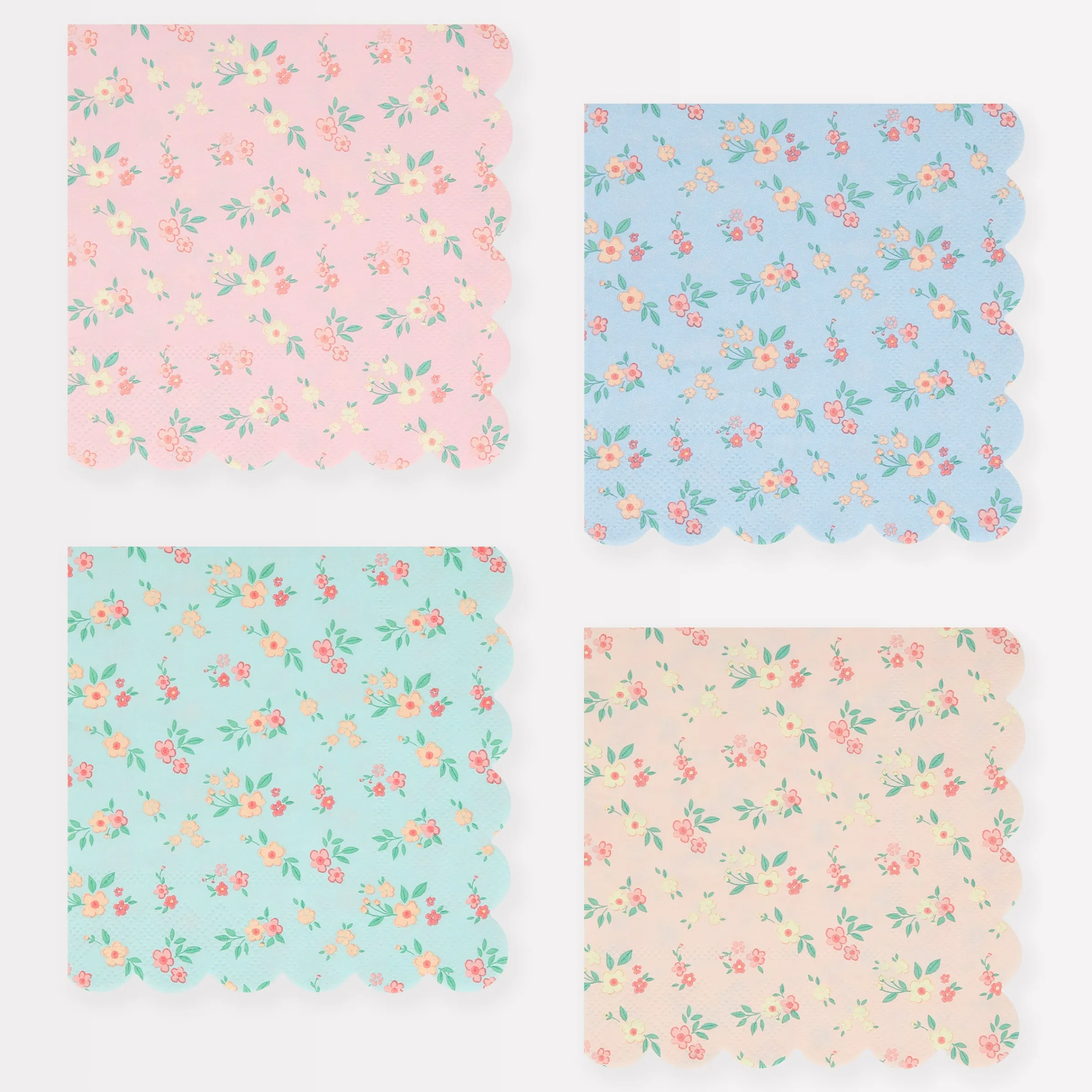 Vintage Ditsy Small Napkins (x 16)>Meri Meri Outlet