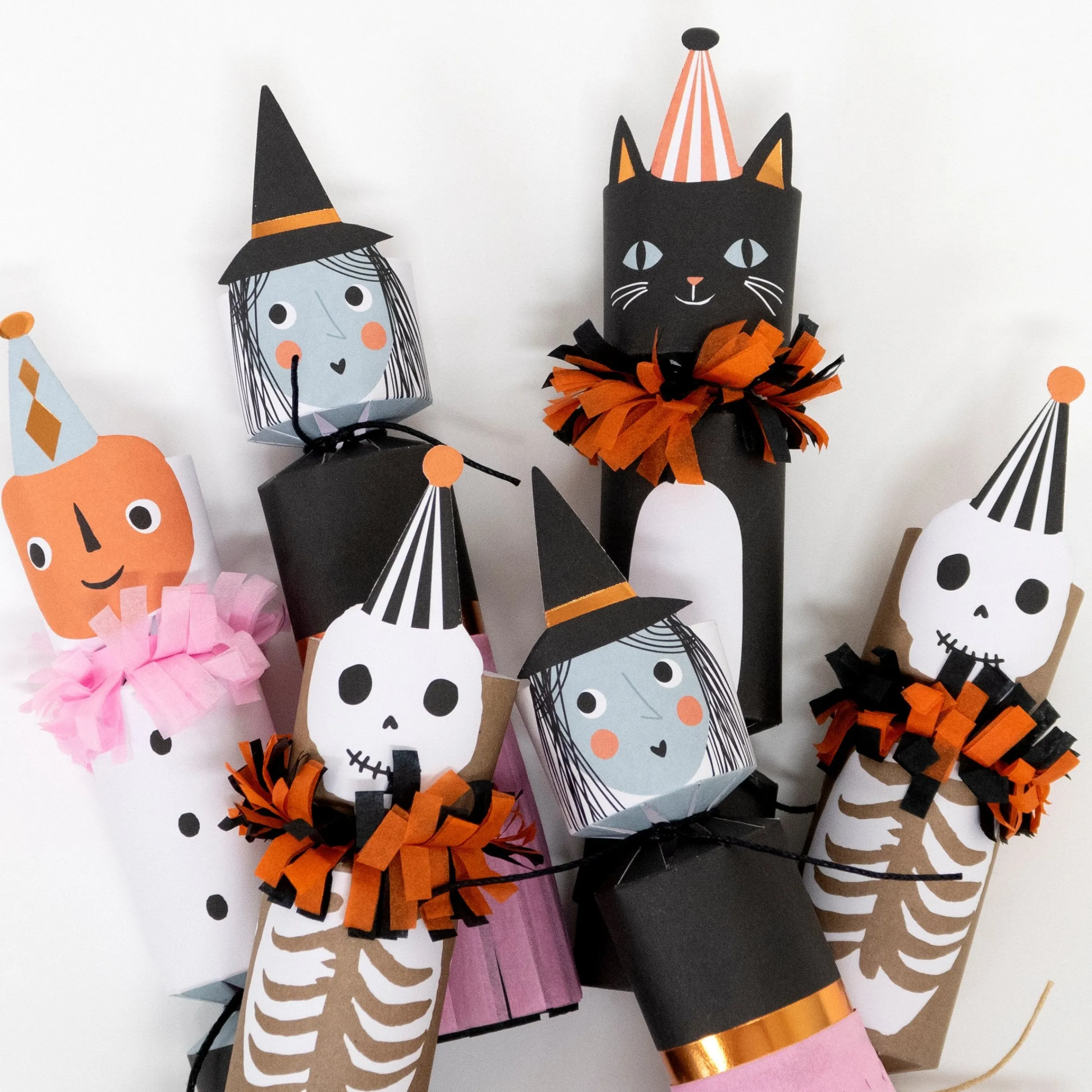 Vintage Halloween Medium Crackers (x 8)>Meri Meri Hot